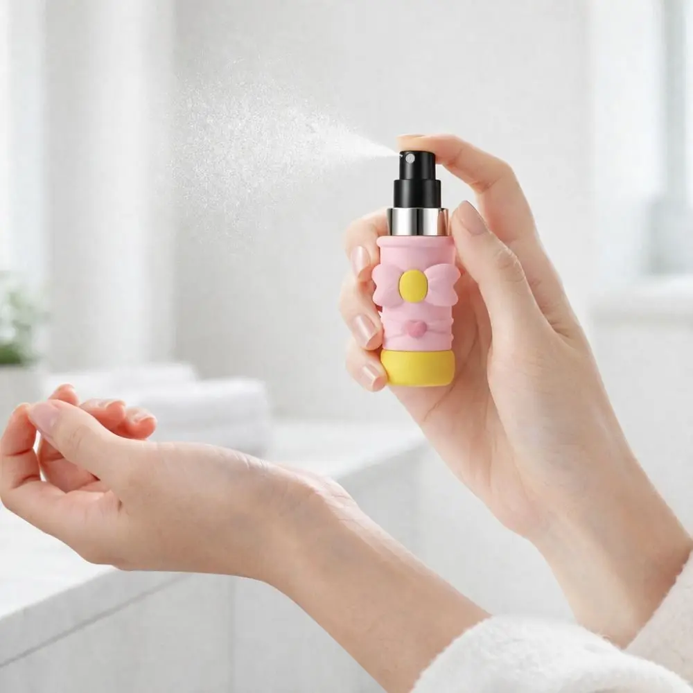 Cute PVC Perfume Bottle 5ml Empty Spray Bottle Refillable Leak-proof Perfume Atomizer Bottle Travel