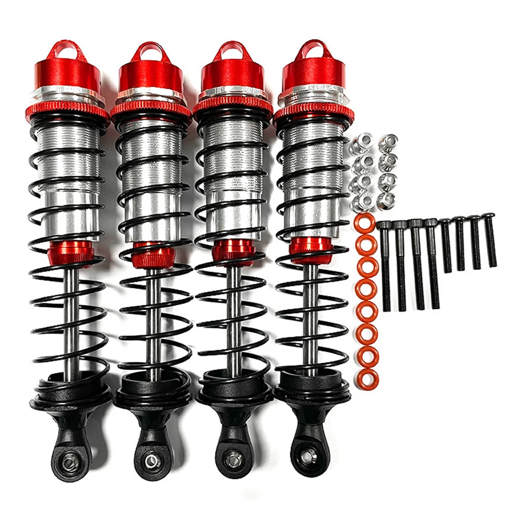 

RCGOFOLLOW Metal Front Rear Shock Absorbers Oil Damper for 1/10 Traxxas MAXX Monster Trucks Crawler Axial SCX10 TRX4 Redcat Gen8