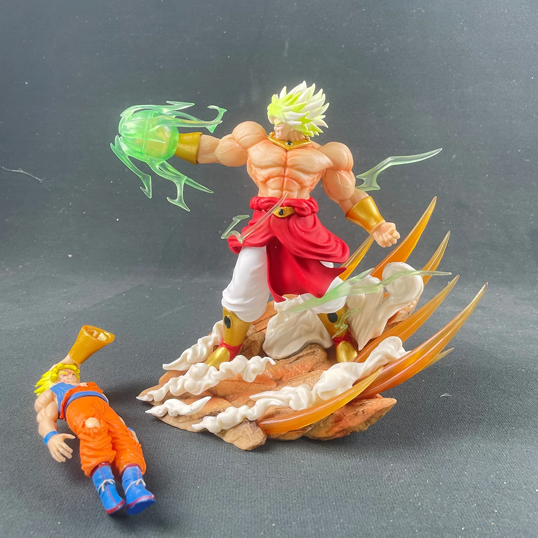 Аниме Dragon Ball Broly Vs Son Goku Фигурка 20 см Gk ПВХ Фигурки Статуя Коллекция Модель Игрушки Подарки