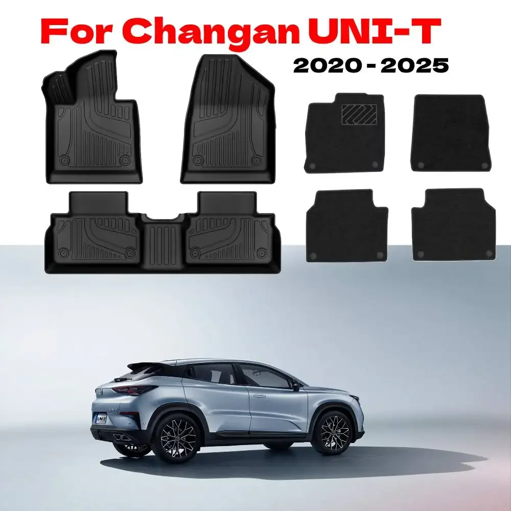 

For Changan UNI-T 2025 2024- 2020 TPE Floor Mats All-Weather Waterproof Automotive Mat Interior Accessories LHD Foot mat blanket