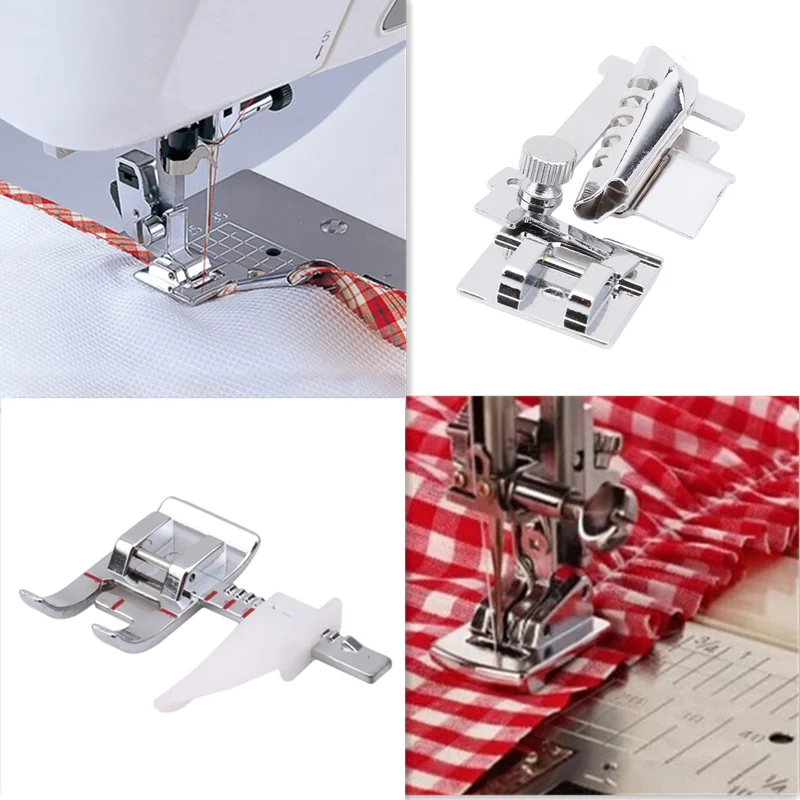 1Pcs Domestic Sewing Machine Foot Presser Rolled Hem Feet Set For Brother Singer Sewing Accessories Stitcher Sliver