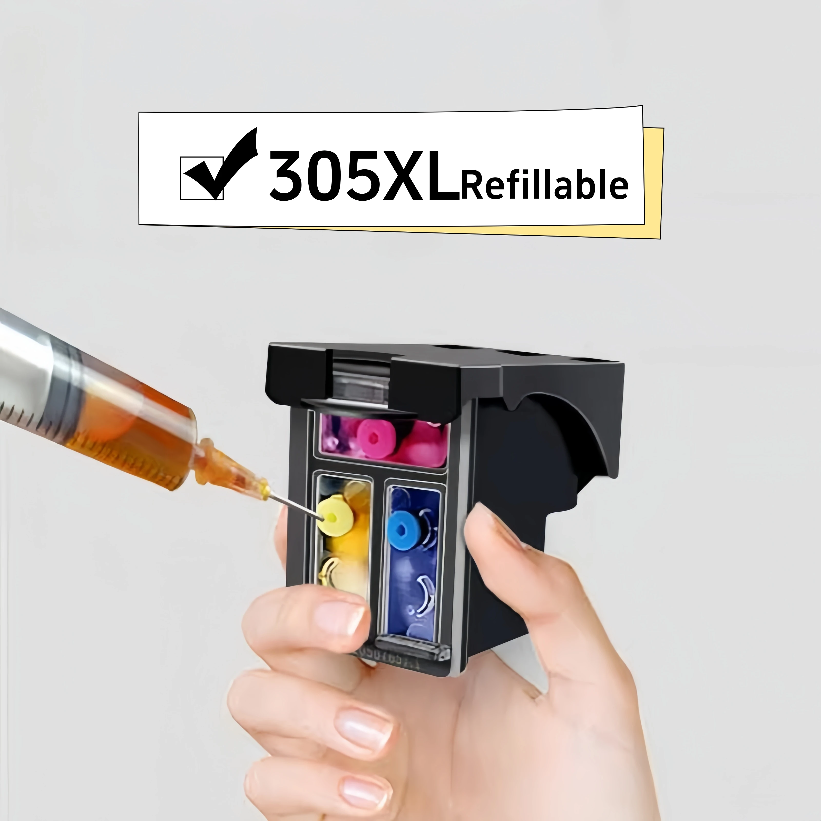 

305XL Refill Ink Cartridge Compatible for HP 305 for HP 305XL DeskJet 2700 2710 2721 2722 4120 4110 4130 1210 6010