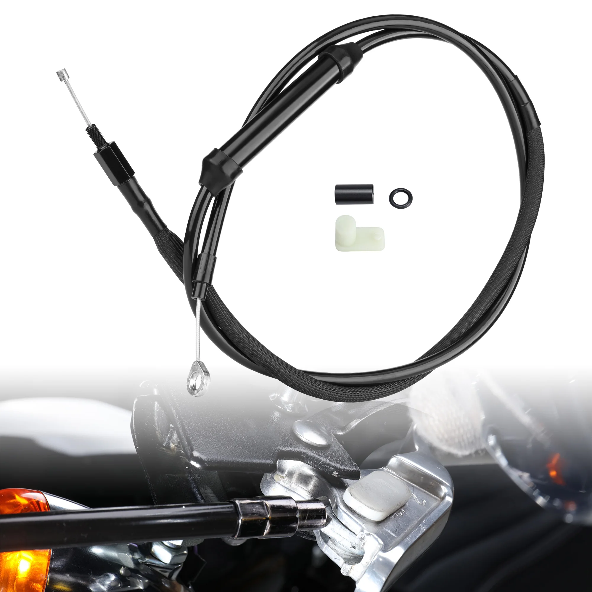 

Extended Length Clutch Cable for Harley 2007-2016 Touring Softail Dyna & 2018-2023 Softail & 2020-2023 Touring