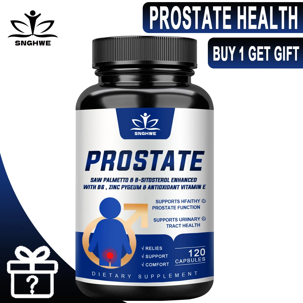 Men\'s Prostate Health Capsules with Saw Palmetto, Improve Performance, Relieve Bladder & Urination Problems, Reduce Toilet Trips