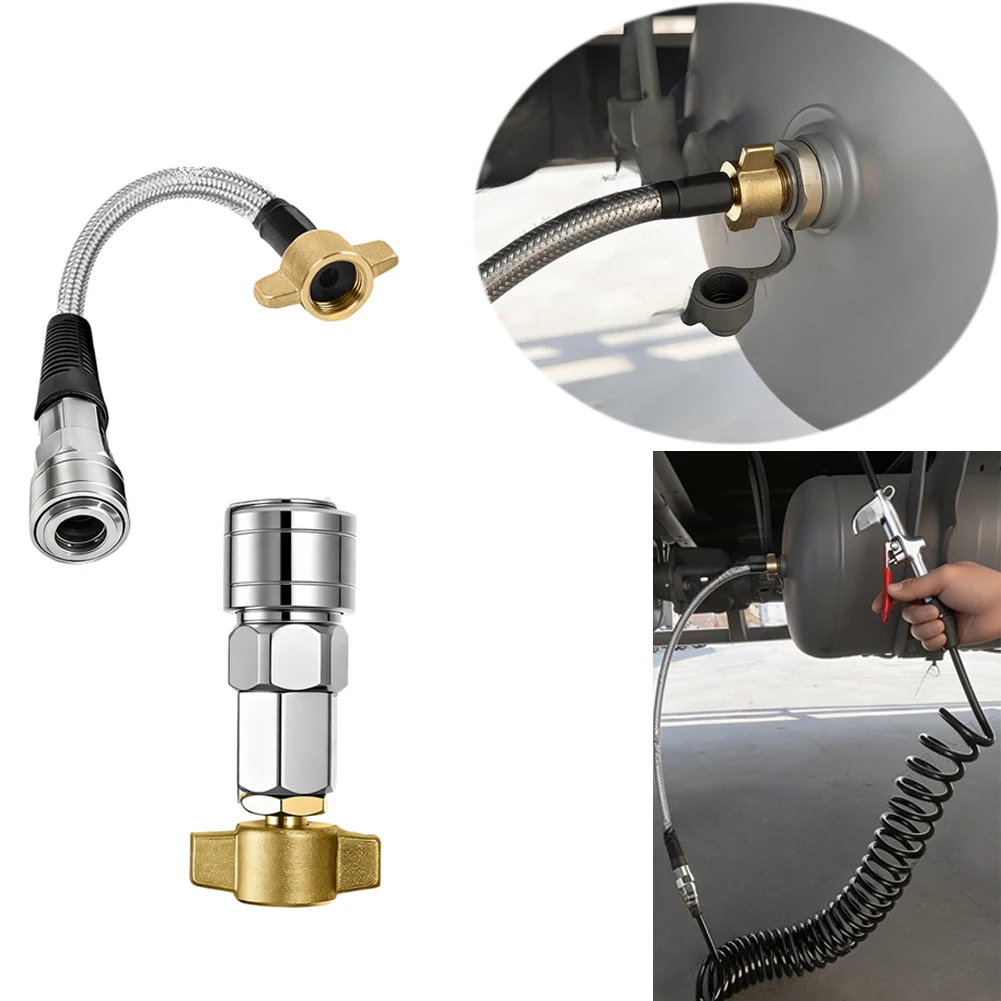 Heavy Duty Truck Components Truck Air Connector High-pressure Resistant Automatic Locking Design Thickened Brass Nuts