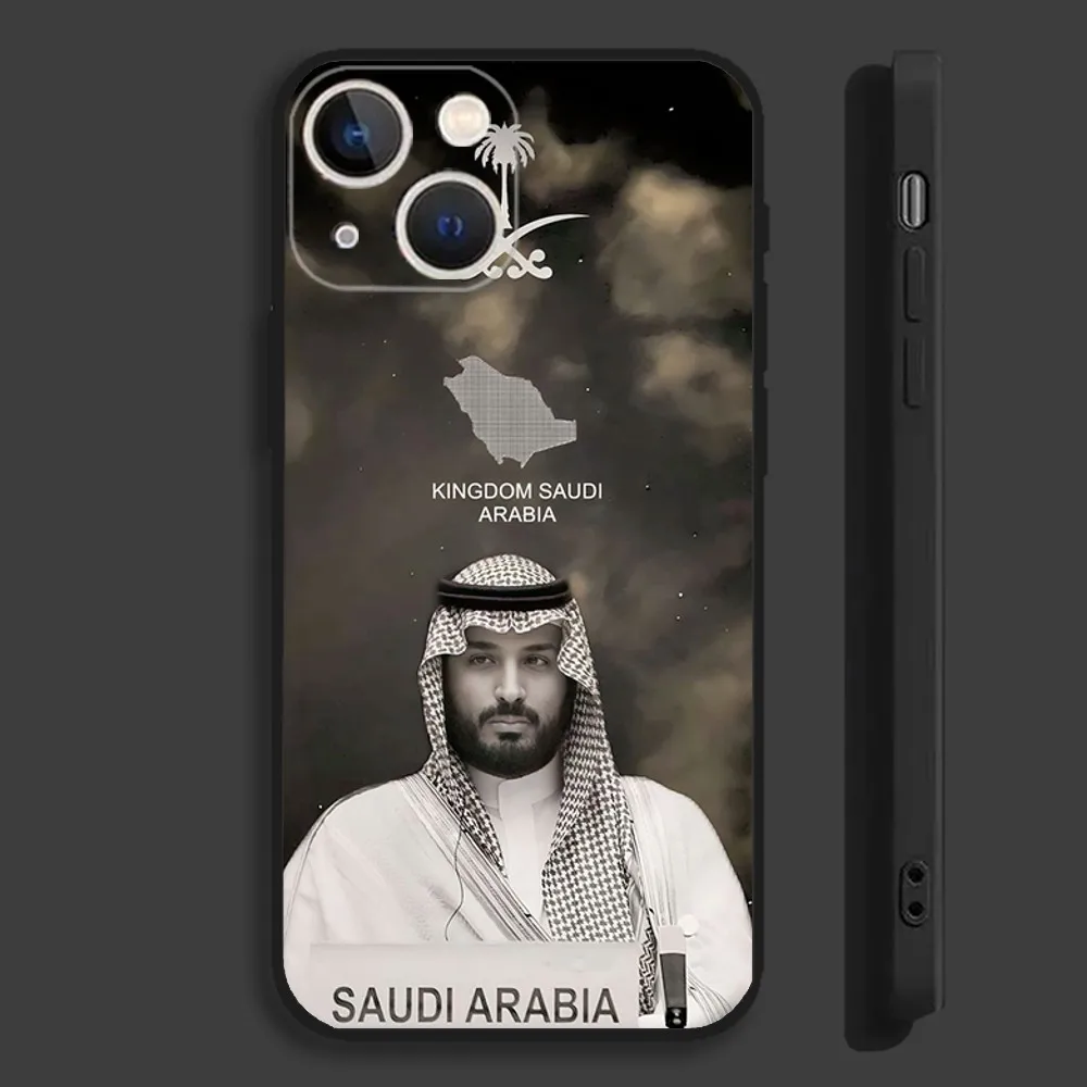 Mohammed bin Salman MBS Phone Case For iPhone 16,15,14,13,12,11,Pro,Max,Plus,Mini,X,XS,XR,8,7,6,S,SE Soft Black Case