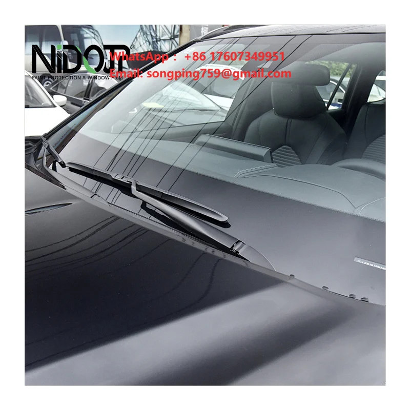 High Definition 7Mil KPU Windshield Protection Film 92% VLT UV 99% Heat Repair Self Repair Hydrophobic Clear