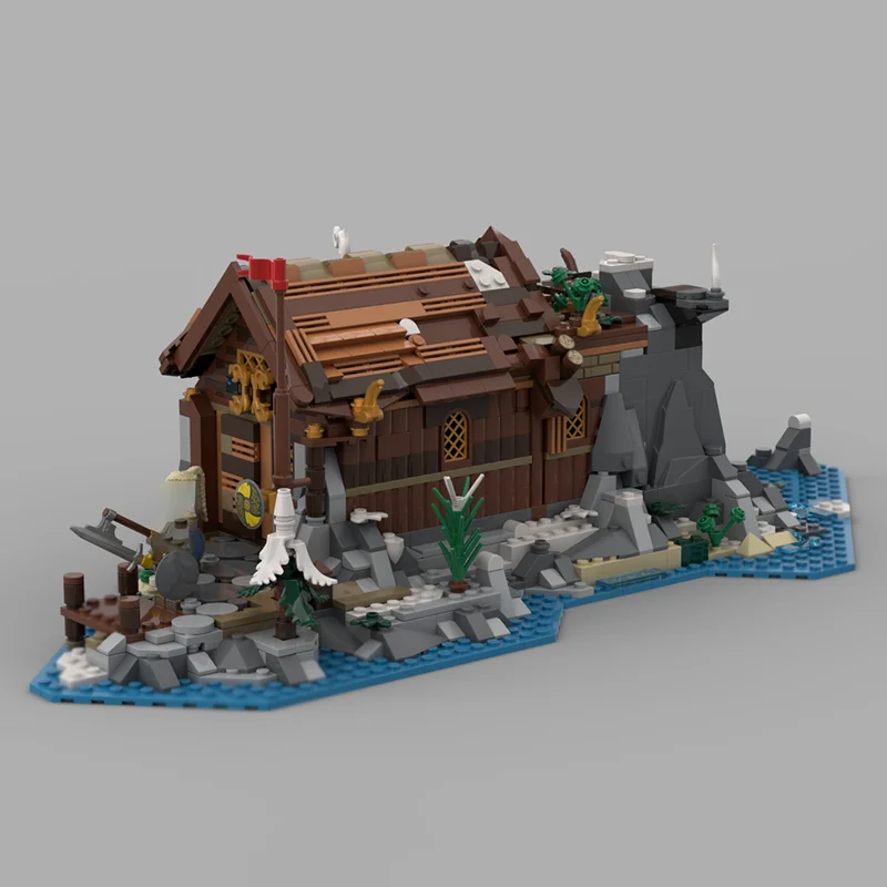 Modelo de construcción de ciudad Modular, ladrillos de construcción Moc, sala de banquetes Modular, bloques tecnológicos, juguete DIY de Navidad, regalos de construcción