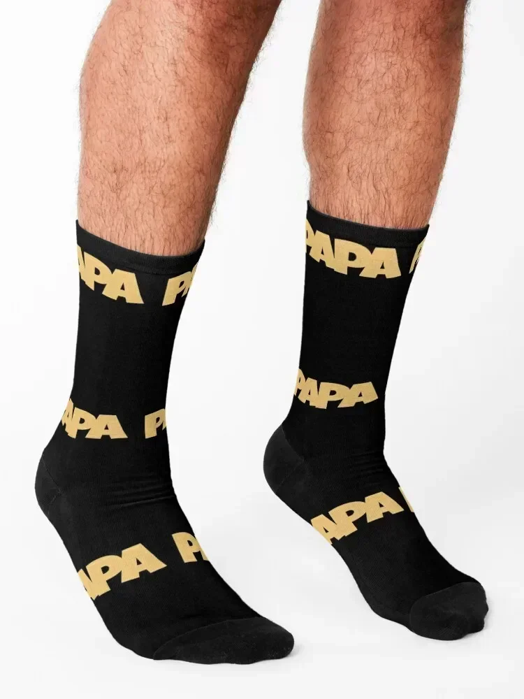 Papa - Father - Grandfather Socks Rugby Antiskid soccer halloween designer brand Socks Women Men's