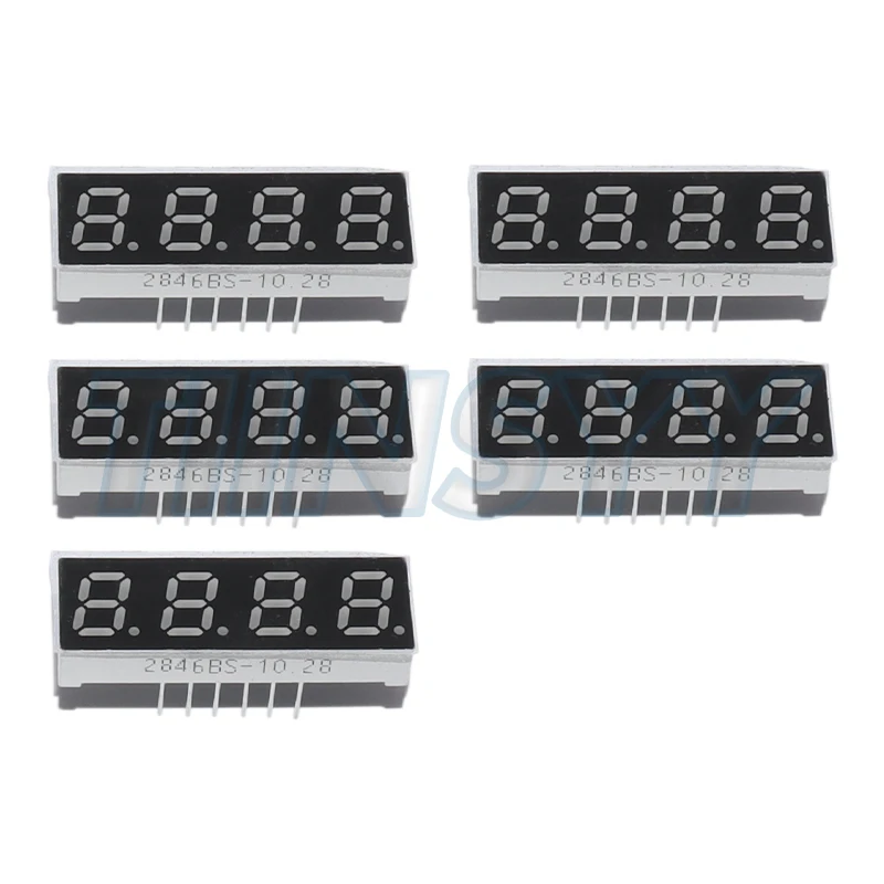 5pcs Digital Tube Common Anode Cathode Red 3 4 Bit Digital Tube 0.28 0.36 0.56 inch Green LED Display 7 Segment