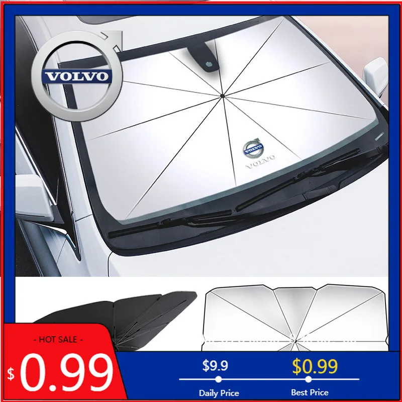 

Стайлинг, автомобильный солнцезащитный козырек, защитный зонт, солнцезащитный крем, зонтик для Volvo V60 V40 XC90 S60 C30 XC60 V50 V70, передний и задний