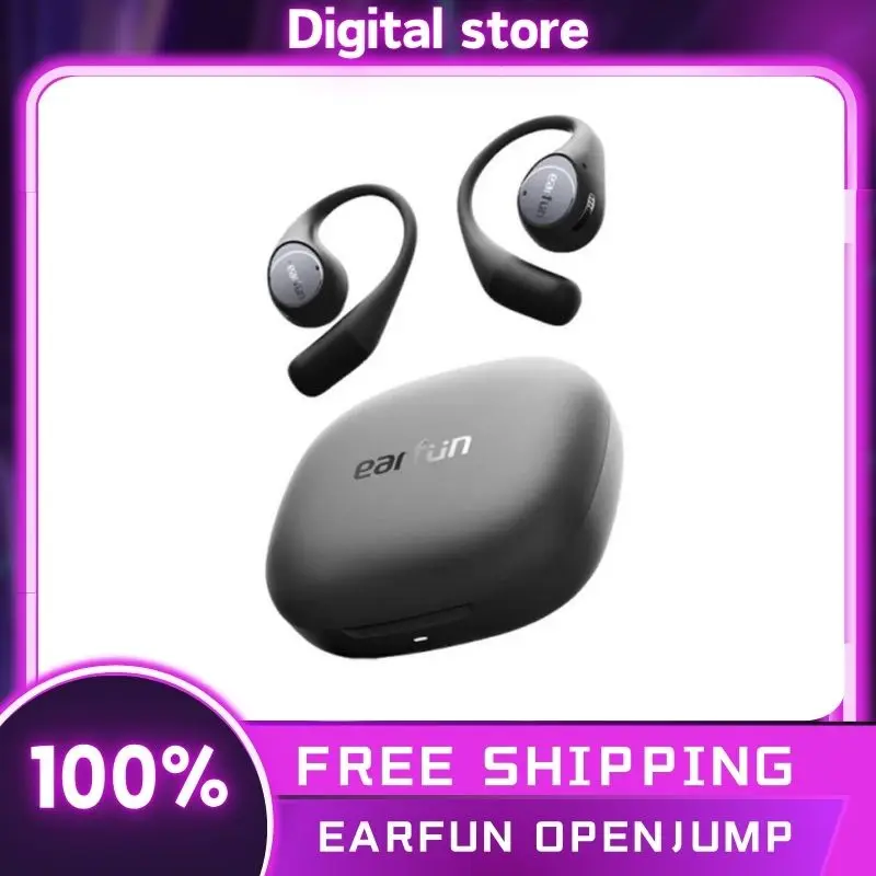 

Беспроводные наушники Earfun OpenJump с открытым ухом и 4 микрофонами с шумоподавлением, пространственный звук, герметичные спортивные наушники по индивидуальному заказу