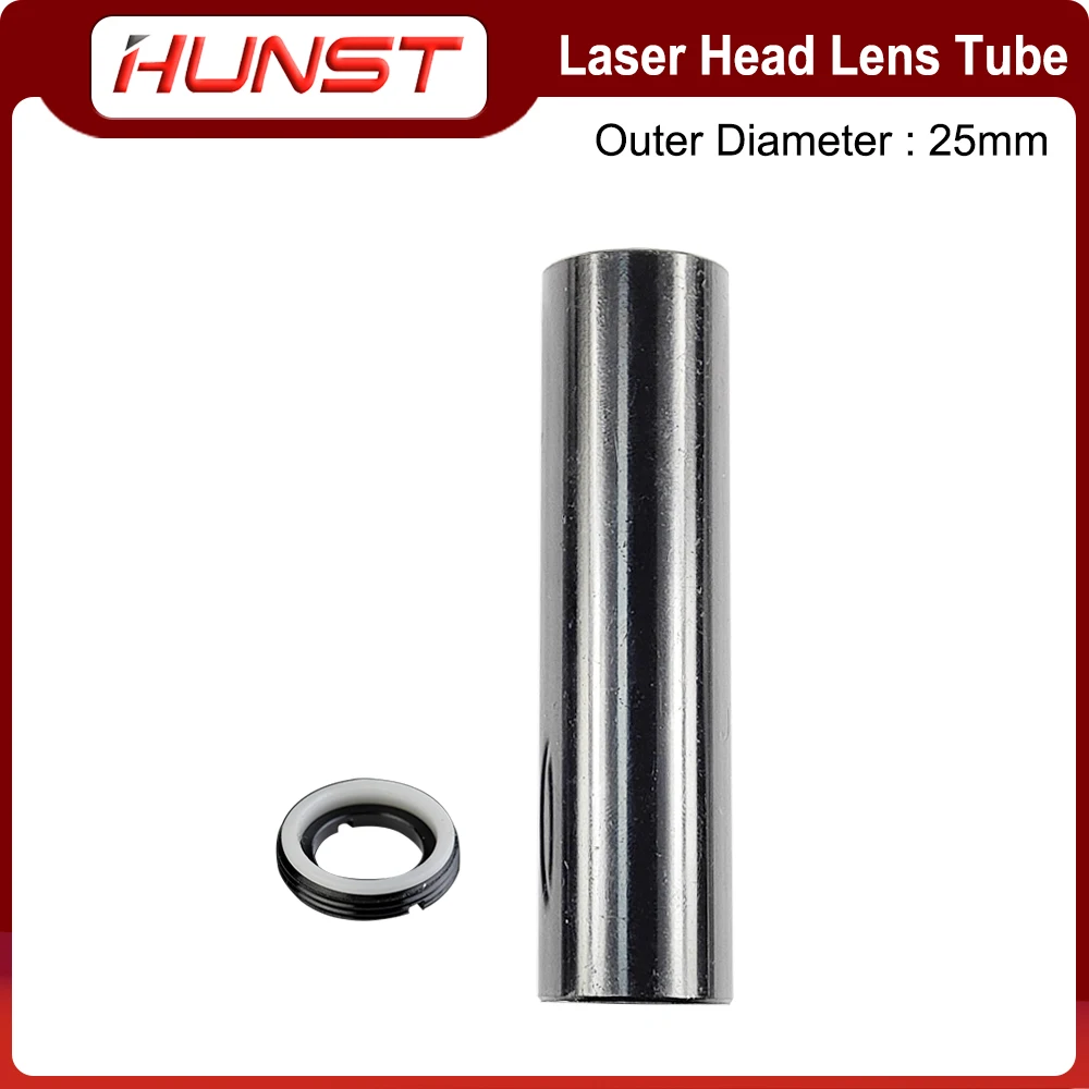 HUNST CO2 Laser Lens Tube for Lens Dia.20mm F50.8/63.5/101.6mm OD 25mm ID 21mm Double-head Teeth for CO2 Laser Cutter