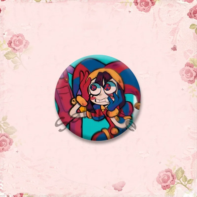 أنيمي دور جاكس جانجل راجاثا بروش مستدير الكرتون الشكل التلبيب شارات مخصصة لينة زر دبوس حقيبة مجوهرات اكسسوارات هدايا عيد الميلاد