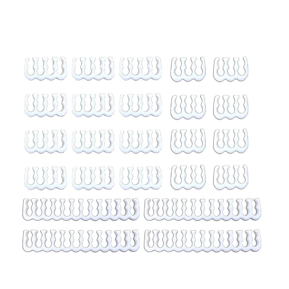 

1 Set Power Extension 24Pin 8Pin 6Pin Pp Silver-Plated Wire Management Clip Organizer Clamp Bridged Comb For