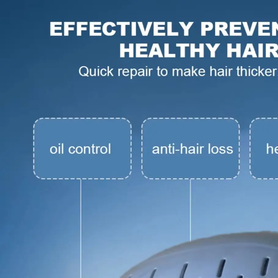 LLLT Laser Helmet for Hair Loss - Medical Grade Cap for Hair Regrowth & Thickening