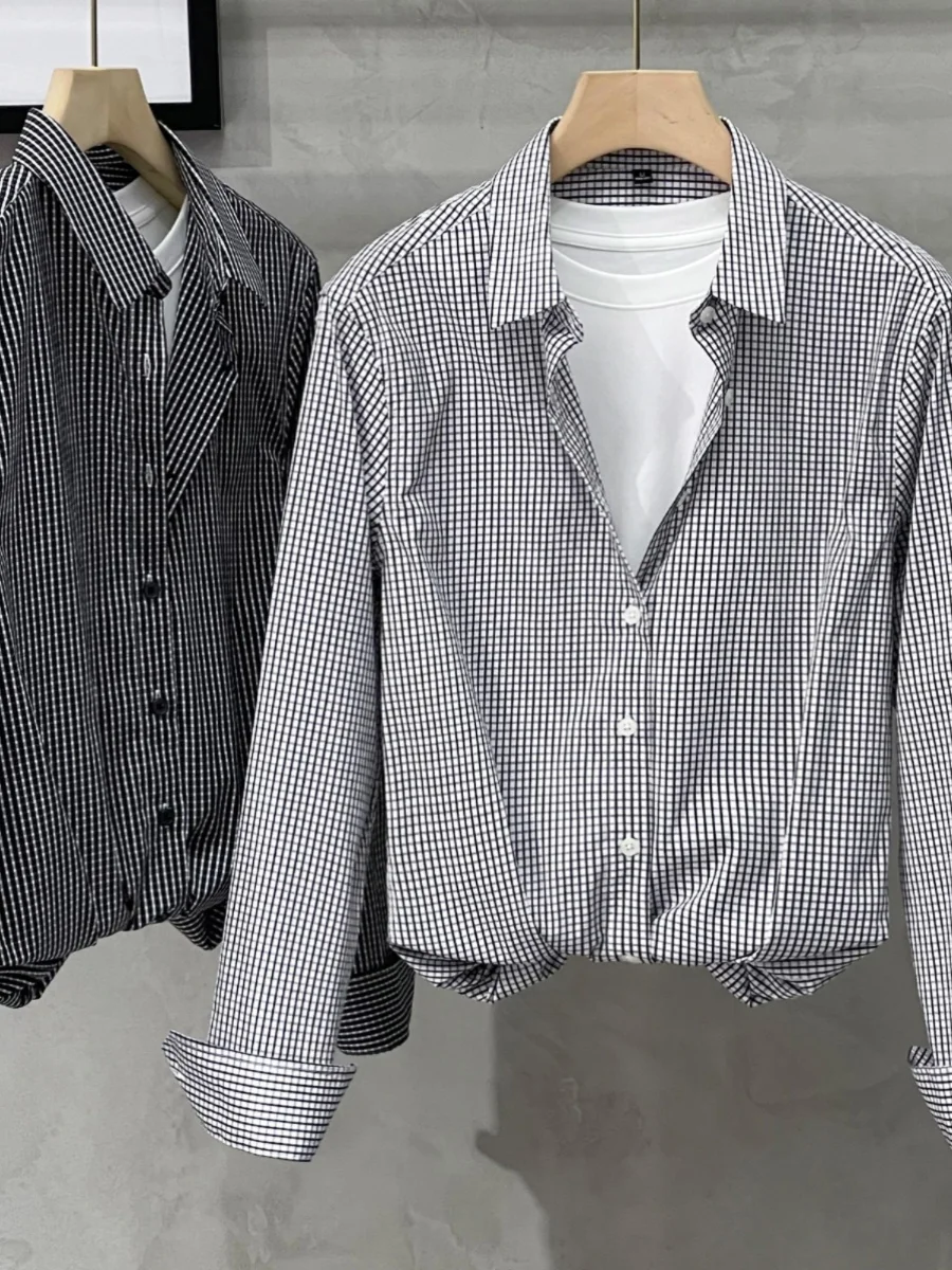 

Slim Fit Men's Long Sve irt Cheered Casual Sle Spring Autumn New Korean Trend Light Busin Men's Casual irt