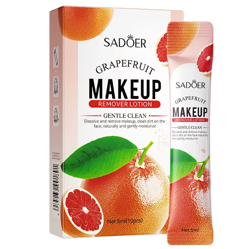 5mlx10pcs SADOER Struccante detergente morbido per pompelmo Cura delicata Struccante detergente