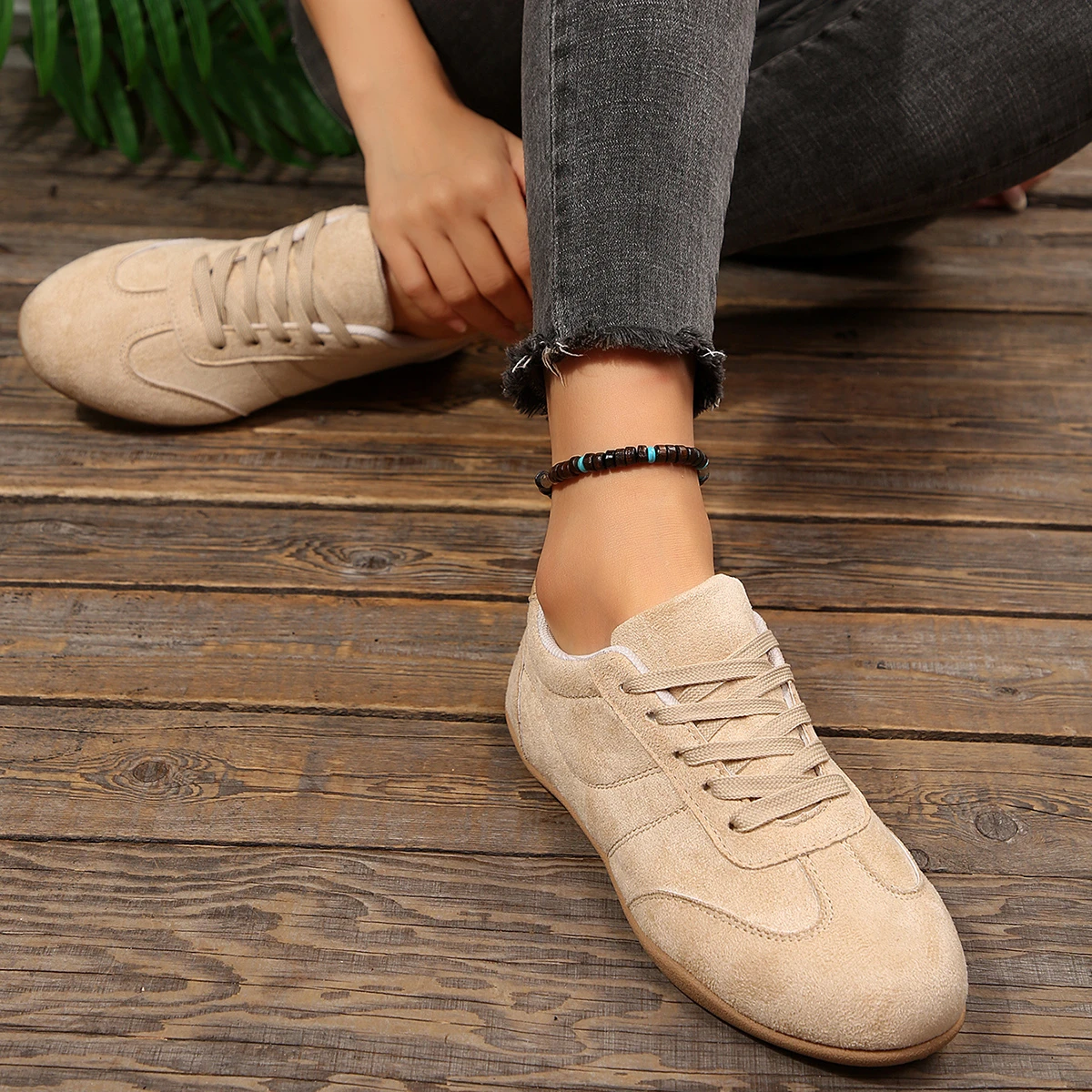 Damen Frühling Neue Klassische Einfarbige Flache Schuhe 2026 Alltags-Büro-Einkaufs-Schlupfschuhe Bequeme Vulkanisierte Schuhe Größen 36-43 – Detail 10