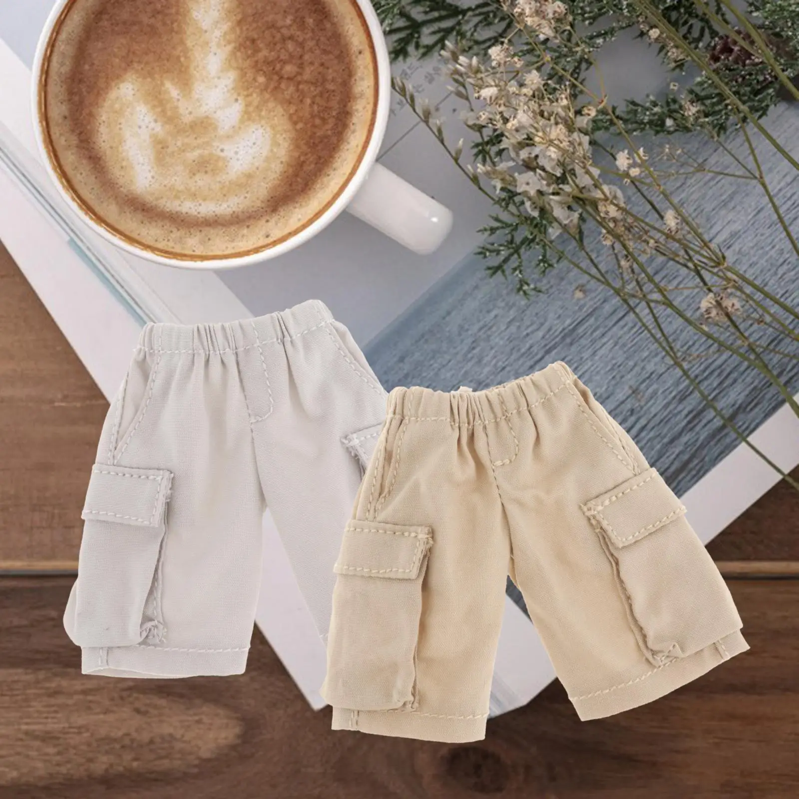 

Miniature Outfits with Cargo Pants for 6in Dolls, Accessories for Male Figures