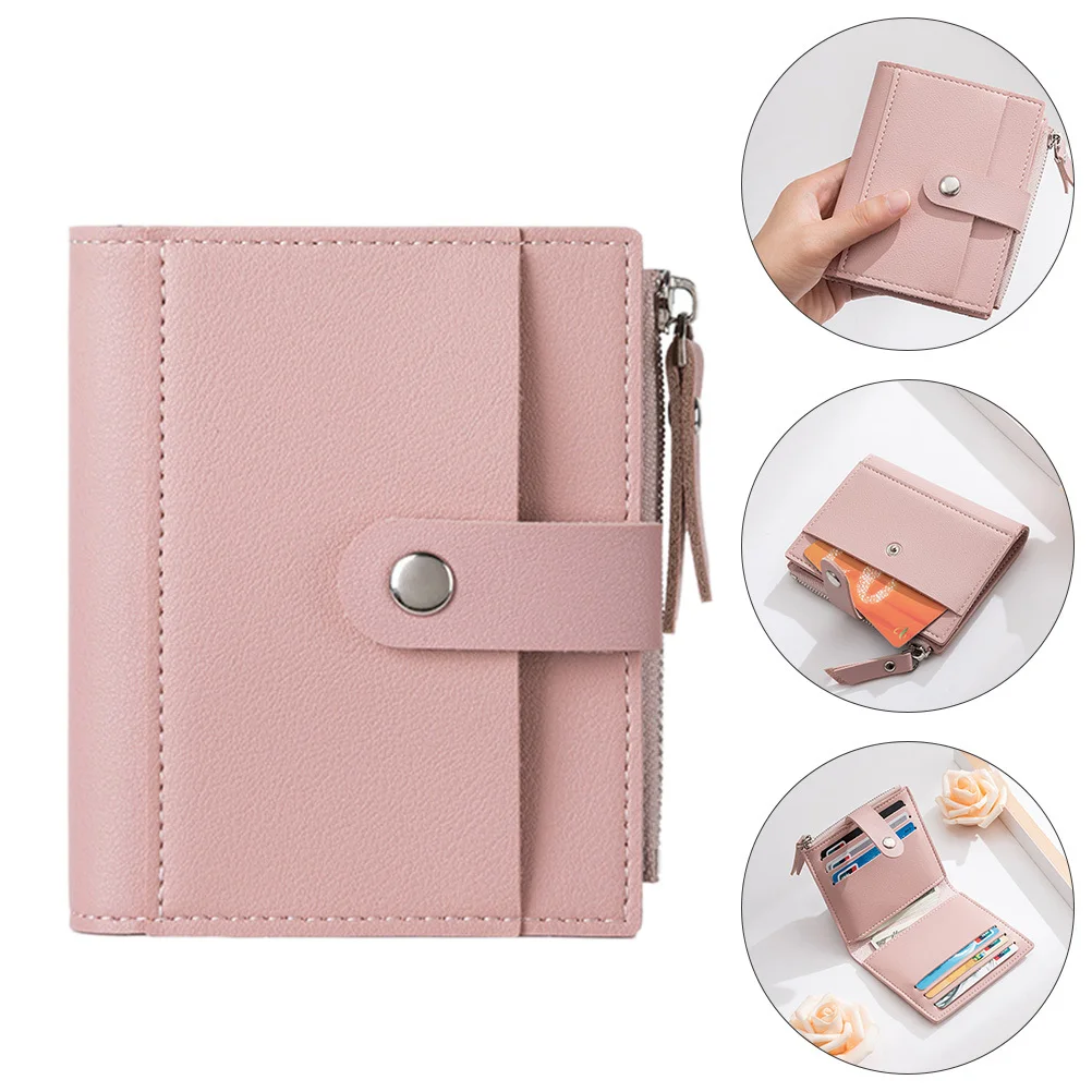 

1Pcs Short Wallet for Women PU Lightweight Design with Multiple Card Slots and Coin Pocket Ideal Gift for Girls Small