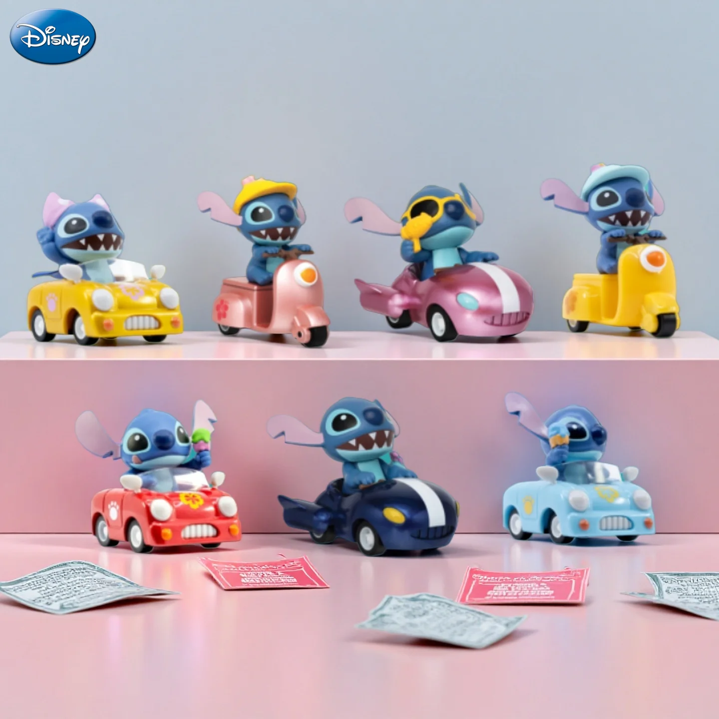 รถของเล่นสติทช์ ซูมฮีโร่ ลิขสิทธิ์แท้จากดิสนีย์ 1 ชิ้น กล่องสุ่ม ของสะสม ตกแต่งบ้าน ของขวัญวันหยุด ของขวัญคริสต์มาส
