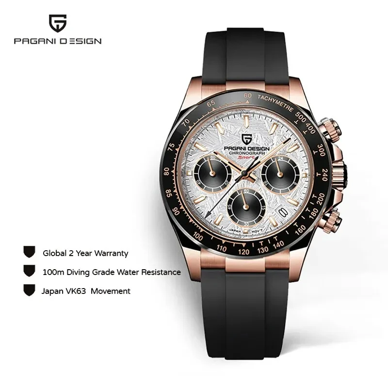 PAGANI DESIGN 2024 Men Watches Top Brand Sports Men Quartz Wristwatches Waterproof Stainless Steel Business Clock Reloj Hombre