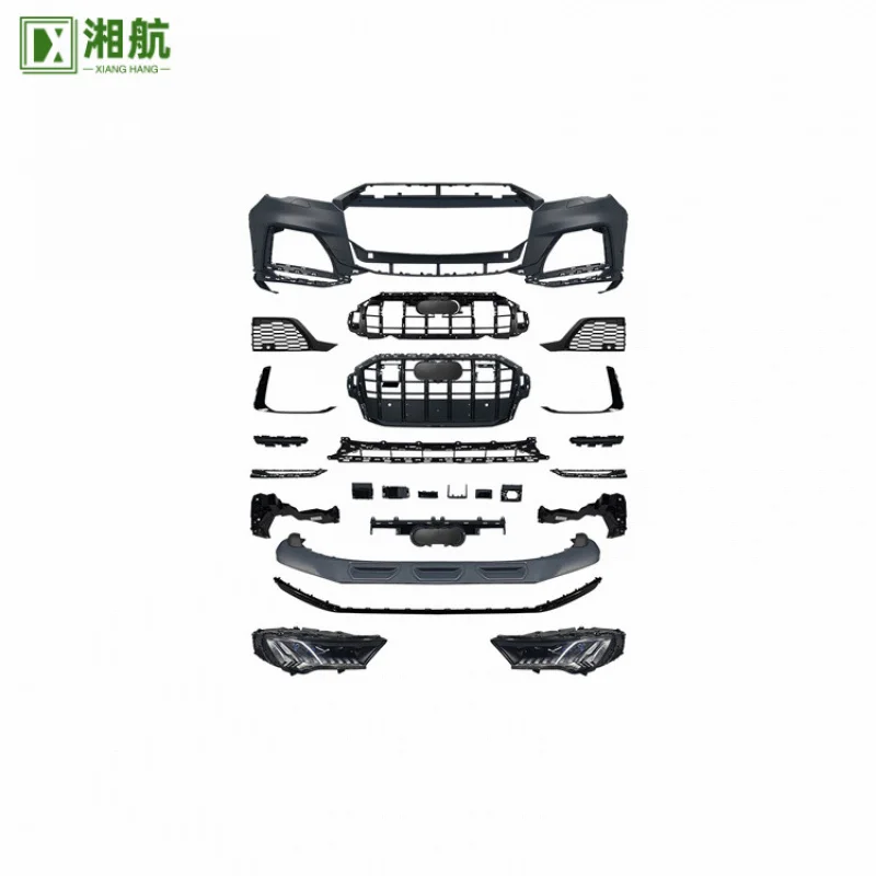 

Suitable for Audi Q7 Old to New 2016-2019 Upgrade 23 Model Front Assembly Headlight Rear Bumper Mouth