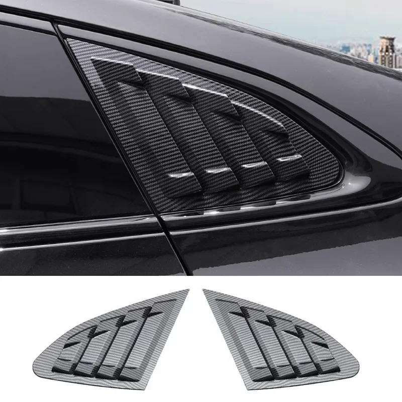 Quarter Side Window Louver for Chevrolet Malibu 2016-2022 Scoop Cover Vent Carbon Surface Spoiler Decorative Accessories