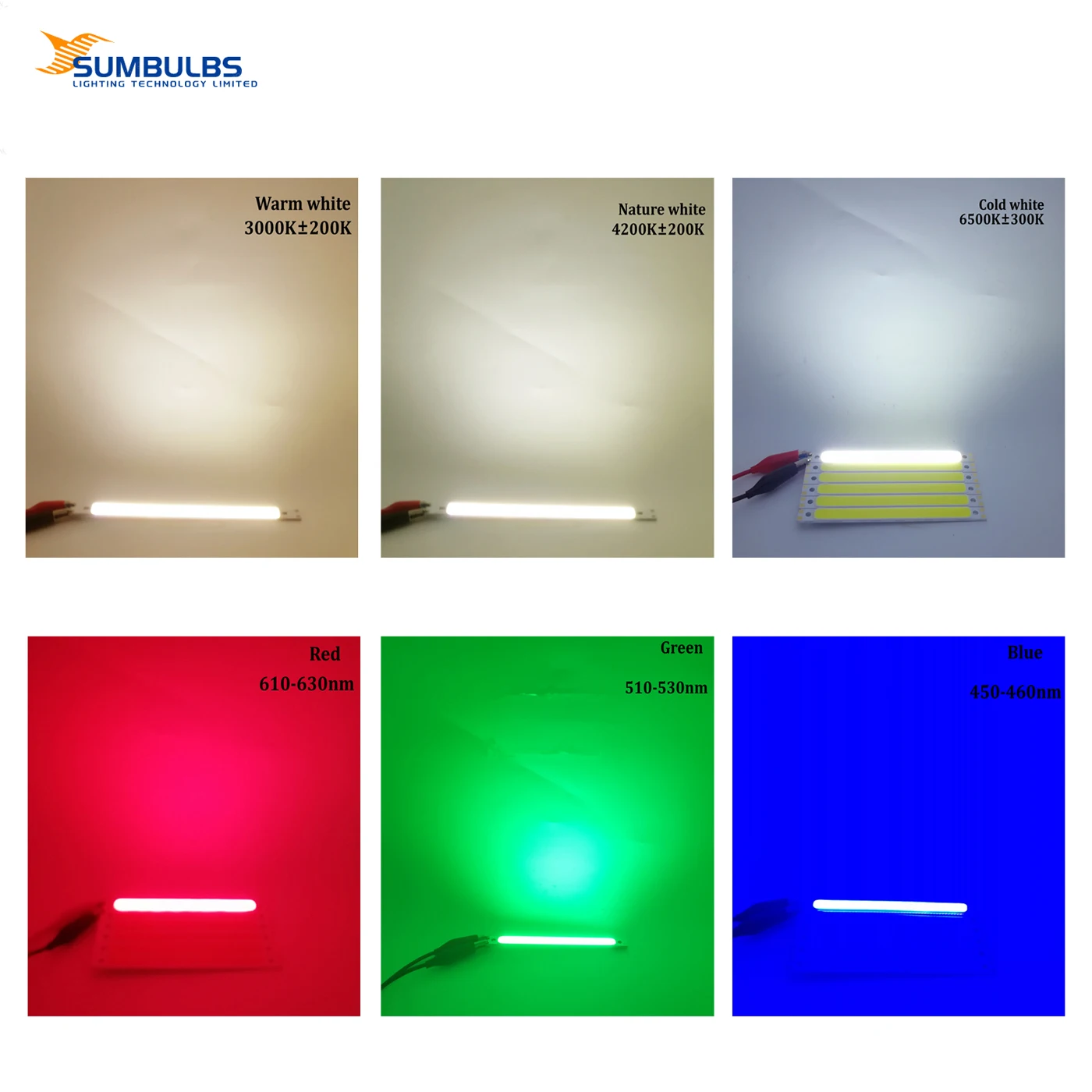 SUMBULBS 120x10mm 10 W COB Strip Lichtbron DC 12 V Emitting Diode Lamp 6 Kleuren DIY Bar LED Chip Lamp voor Verlichting