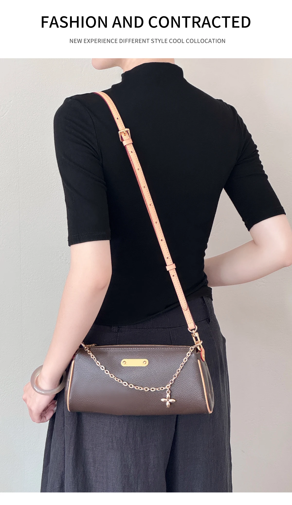 Bag Decorative Chain For Lv Eva Bag Four-leaf Clover Chain Insert Fashion Bag Decoration Chain Bag Renovation Accessories