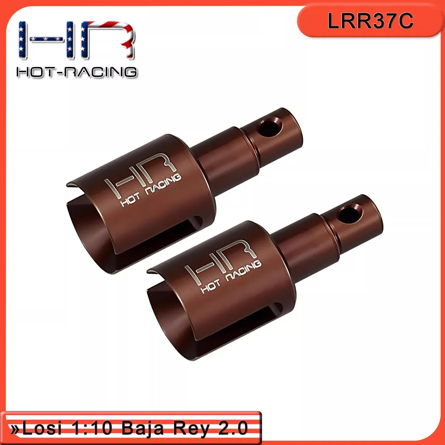 Sostituzione forcella a tazza differenziale in acciaio con molla HR Losi 1:10 Baja Rey 2.0 S2 # Los232013