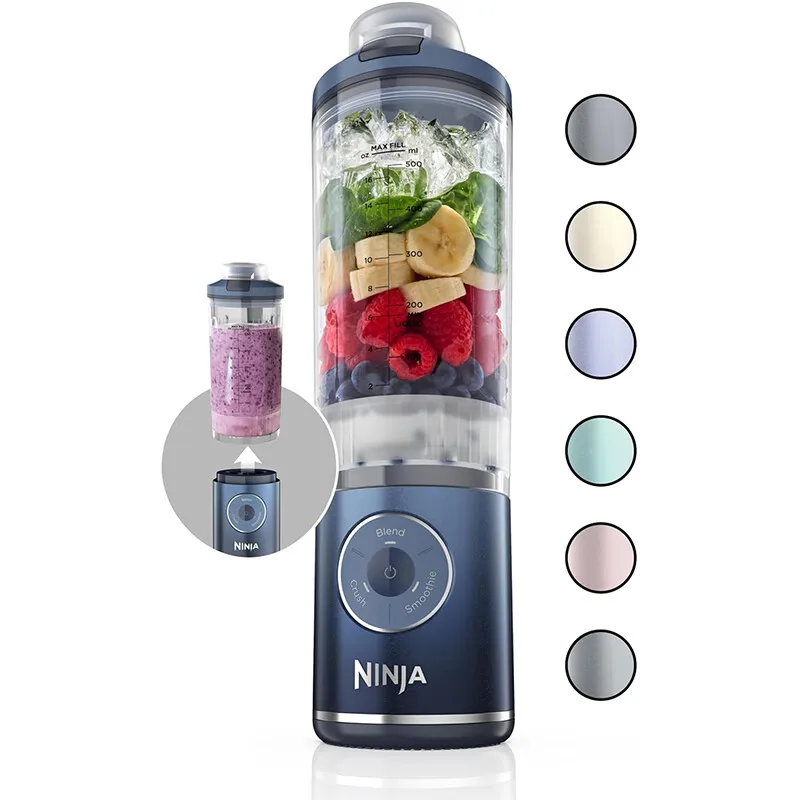

Gem Blue Ninja Upgraded BC251 Deep Blender 630ml Portable USBRechargeable Juice Ice Crusher for Home Kitchen Use