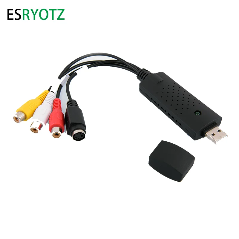 TV Video DVR için USB 2.0 Video yakalama kartı Video ses dönüştürücü TV Video DVR için Capture ses yakalama adaptörü kartı