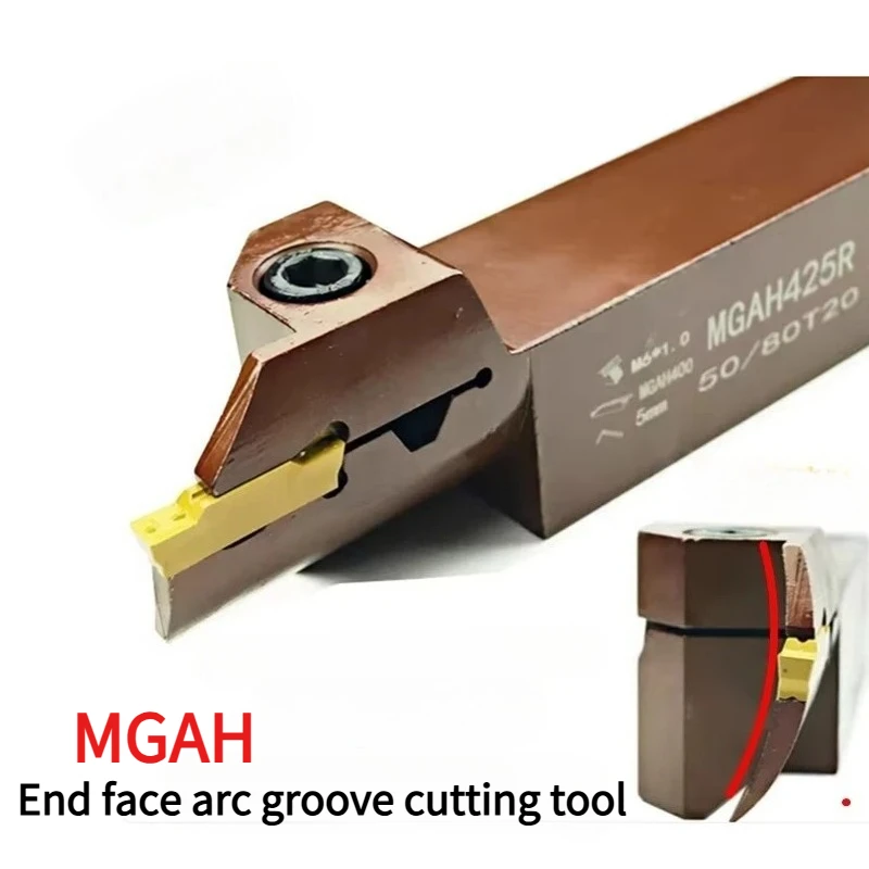 

MGAH320 MGAH420 Spring Steel Grooving Cutting Holder MGAH325 MGAH425 For MGMN Precision machined inserts CNC Mechanical lathe