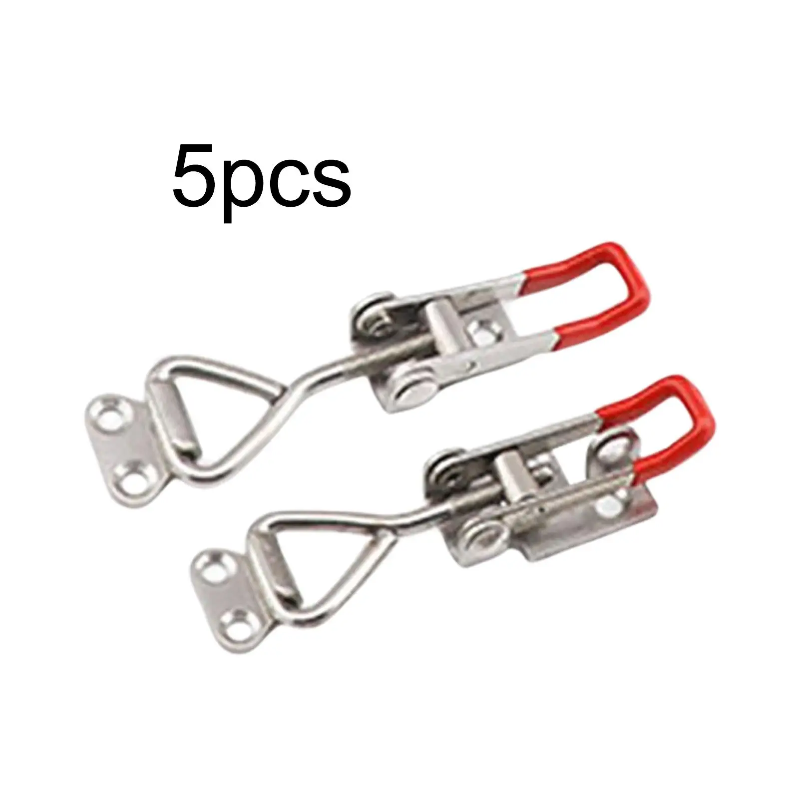 

5 Pieces Toggle Latch Catch Clamp Stainless Steel Adjustable Sturdy for tool boxes Case