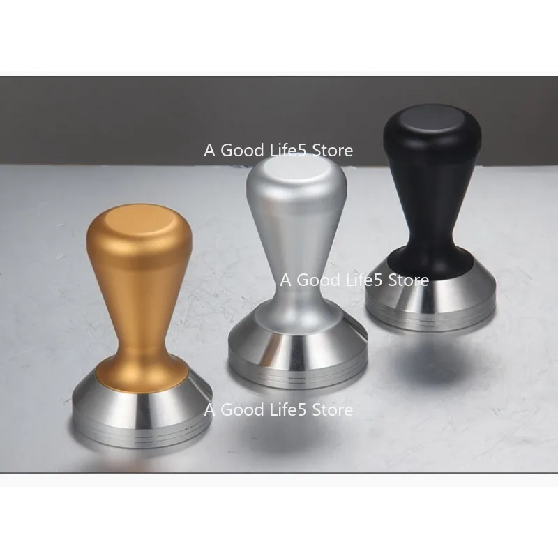 

Italian coffee powder press hammer aluminum alloy machine suppressor 51mm54mm58mm flat bottom stainless steel powder press