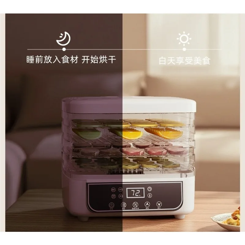 5-Layer Food Dehydrator Machine for Fruits Vegetables Meat Herbs Pet Snacks Drying Rack Electric Preserver