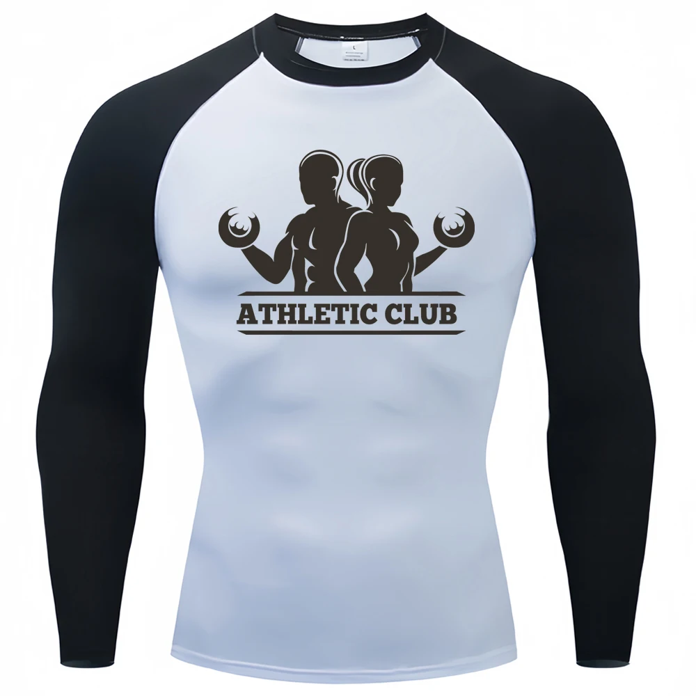 

Men Sport T-shirt Quick Dry Bodybuilding Running Shirt Long Sleeve Compression Top Gym T Shirt Male Fitness Logo Tight Rashgard