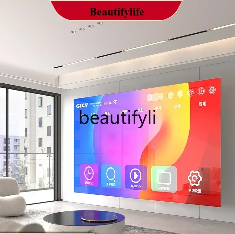 

E132 Frameless TV 100 inch 110/120 home network WIFI75 high definition 4k65 LCD full screen