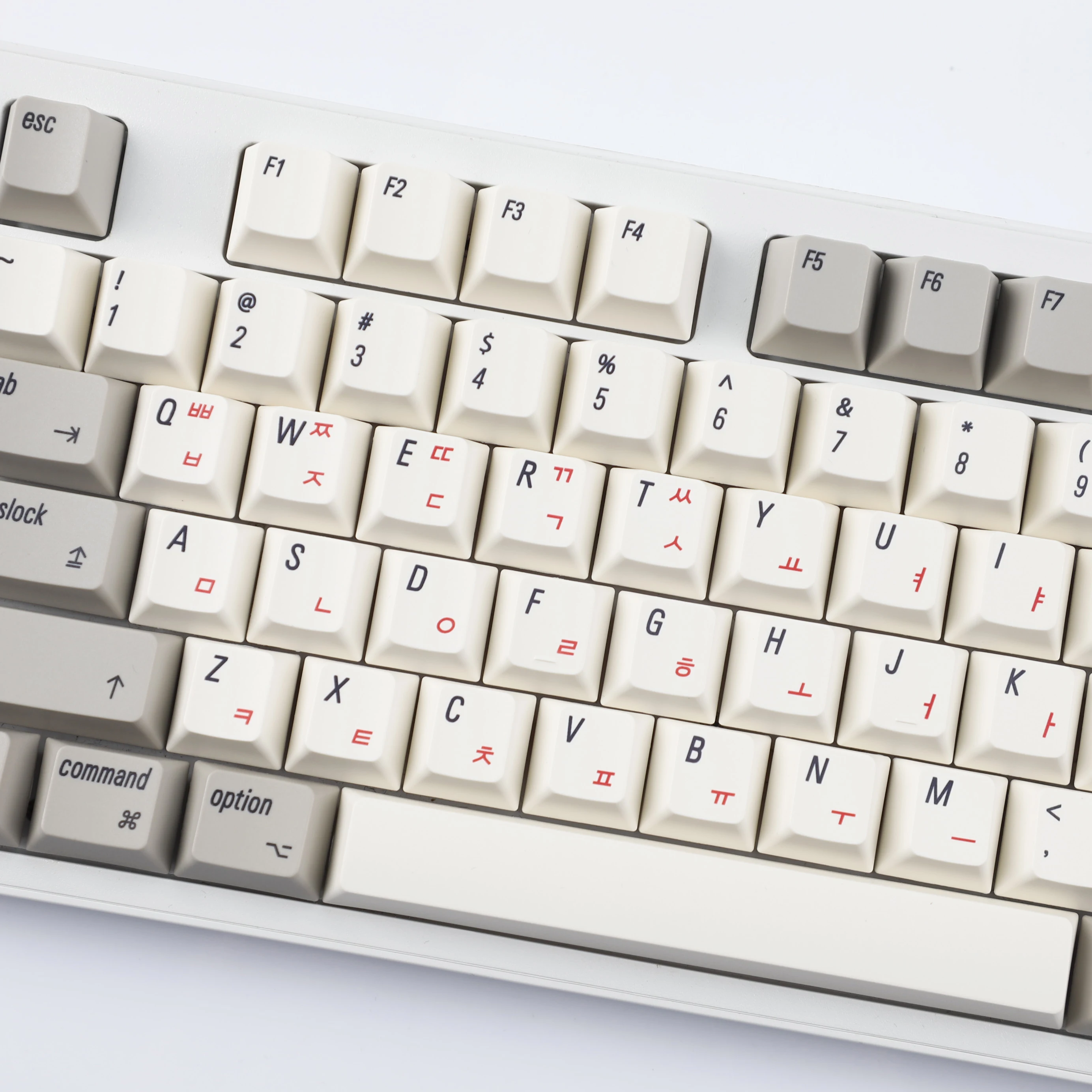 YMDK Angielskie Koreańskie Klawisze MAC Retro, profil Cherry, PBT, sublimacja barwnikowa, do klawiatur mechanicznych MX 75/87/98/104/108 — zdjęcie produktu 6
