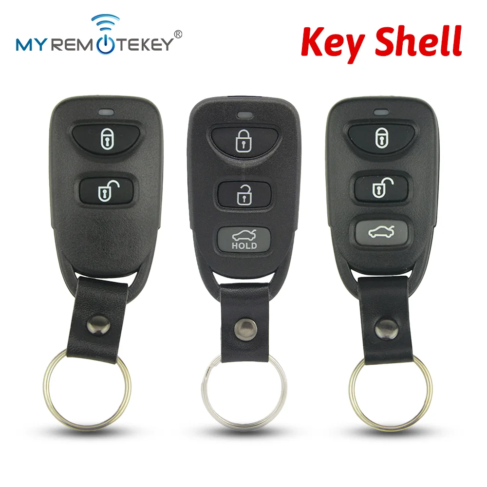 Корпус ключа-брелока MYREMOTEKEY с 2/3 кнопками и функцией паники для Hyundai Elantra, Accent, Tucson, Sonata, Kia Cerato, Sorento