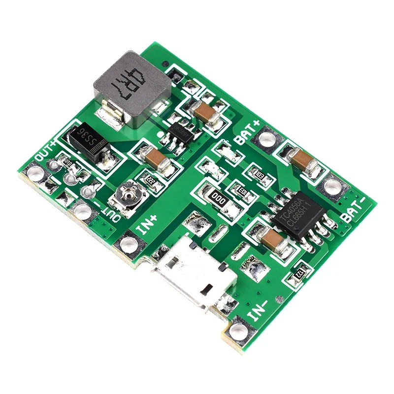 1-5-10PCSLithium Li-ion 18650 3.7V 4.2V Battery Charger Board DC-DC Step Up Boost Module TP4056 DIY Kit Parts