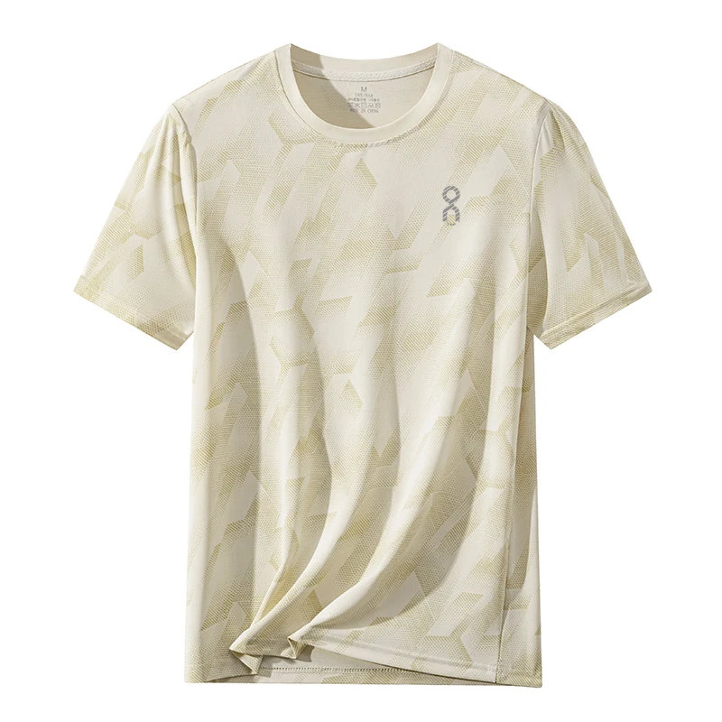 

Мужская футболка ort Sve Qui Dry Breathable Moisture ng Бег Пеший туризм Открытый отдых Спорт Fitn круглая футболка Ne