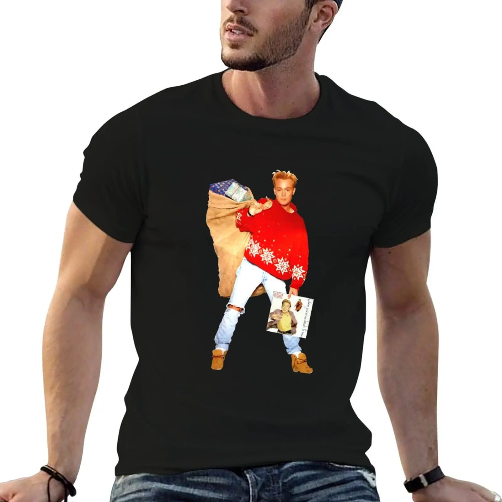 

print Back t When shirt Jason Donovan Day To Christmas Me This Come You - custom T-Shirt
