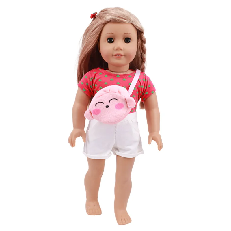 Puppenzubehör, niedliche Kettentasche, passend für 18 Zoll amerikanische 43 cm große Reborn-Baby-Lalafanfan-Ente, russische DIY-Geschenke für Mädchen