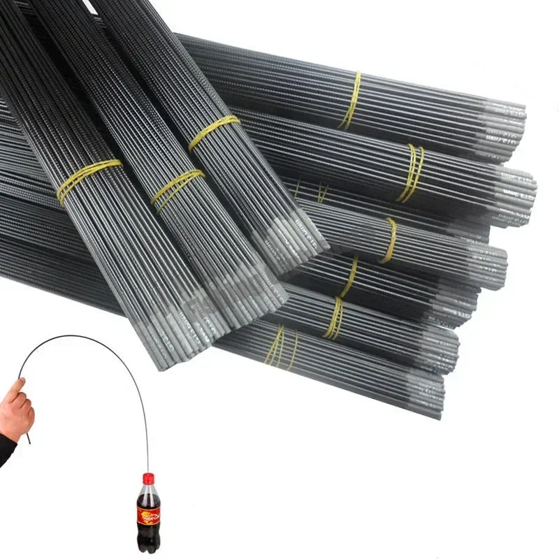 

2.2mm-4.1mm 5 Pieces 80cm Fishing Rod Tip Spare Sections Taiwan Fishing Rod Full Size Solid Hollow Carbon Rod Accessories Sturdy