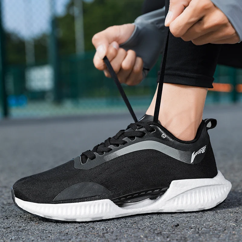 

Running shoes Men's beng ultralight soft sole real explosion shock absorbent high elastic non-slip sports shoes summer mesh