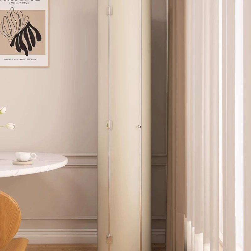 

Modern simple side cabinet, living room, kitchen, cream style household, integrated locker against the wall, floor storage