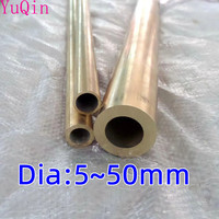 Big Dia 5~50mm Brass Tube Thick wall Pipe Model Tubing Big diameter high pressure resistant thick brass pipe